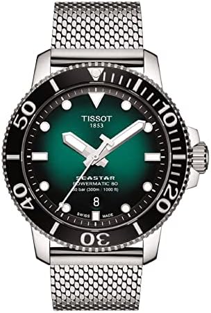 Tissot Mens Seastar Aço inoxidável Casual relógio cinza T1204071109100