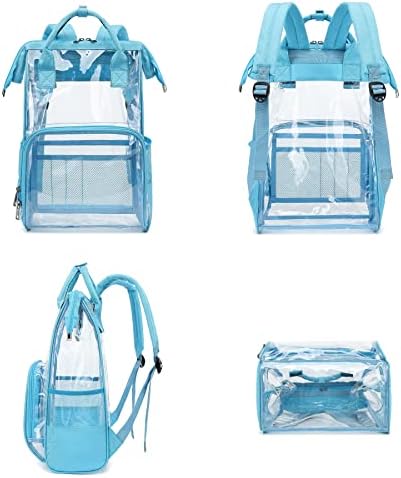 Mochila clara para homens de Yusudan para homens, Backpack de PVC PVC PVC Mackpacks para meninas meninas