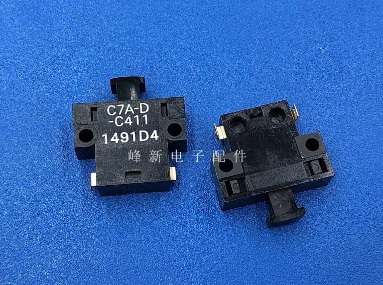 Original C7A-D-C411 2pin Normalmente fechou o interruptor de detecção de push-off de pequeno interruptor de limite