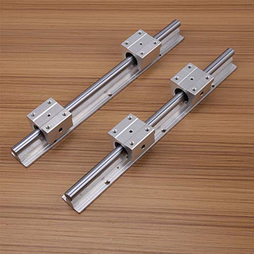 Bloco de mancal de 2pcs, eixo trilho linear para seus roteadores CNC DIY, moinhos, torneiras SBR12 Rolamentos industriais