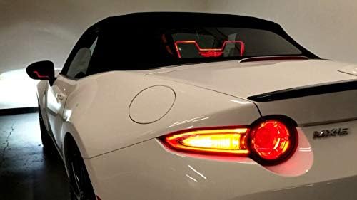 IJDMTOY (2 54-SMD AMBER LED completo sequencial flash dinâmico Turn Signal Lighting Kit compatível com -up Mazda MX-5 e Taillamps