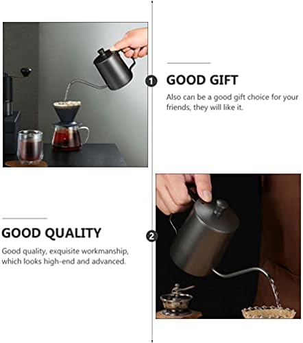 Cabilock Metal Coffee Pote de capa pescoço de pescoço de aço inoxidável chaleira cafeteira cafer sobre capa de chaleira de café