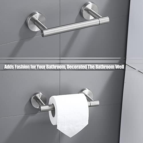 Porta de papel higiênico do banheiro, SUS 304 Aço inoxidável à prova de ferrugem da parede montada no vaso sanitário