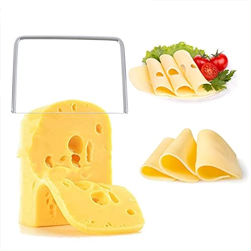 Cortador de arame de slicer de queijo, cortador de arame de aço inoxidável para Foie Gras Cheese Butter Cutter Ferramentas de