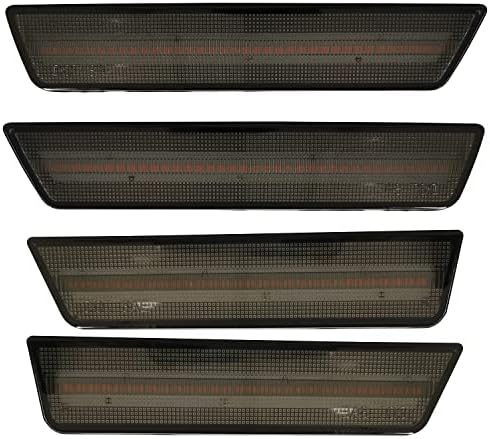 Kyyet Smoked Lens LED Marker Lights Compatível com 2008-2014 Dodge Challenger & 2011-14 Carregador