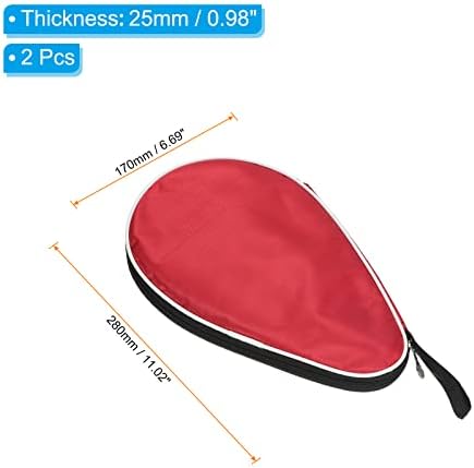 Patikil Ping Pong Pongue Paddle Table Tennis Racket Caso de capa macia Saco de contêiner