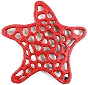 Cast Fronfish Starfish Trivet 7 - Decorativa Decorativa - Decoração Costeira de Praia