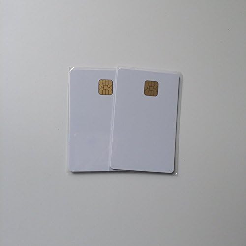 Cartão de identificação de PVC branco 50x com les