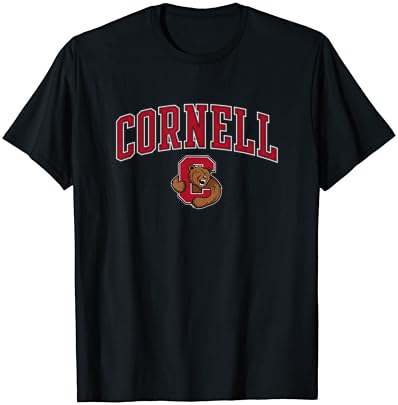 Cornell Big Red Apparel Black Fan T-shirt Arch Favorge