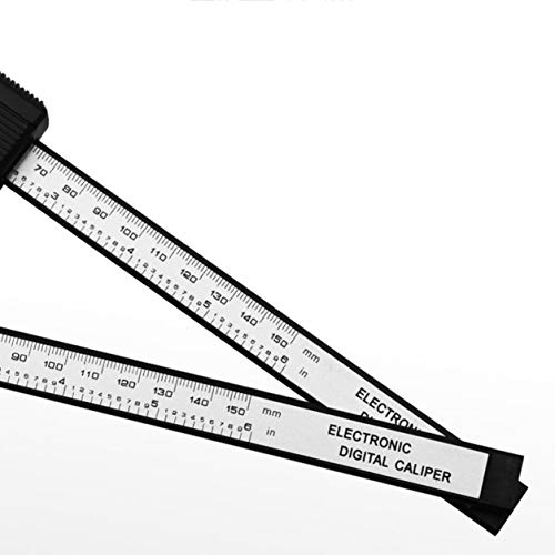 Profectlen 150mm 6 polegadas Digital LCD Eletrônico Fibra de carbono Vernier Paliper de medição da ferramenta de medição de 0 a 150