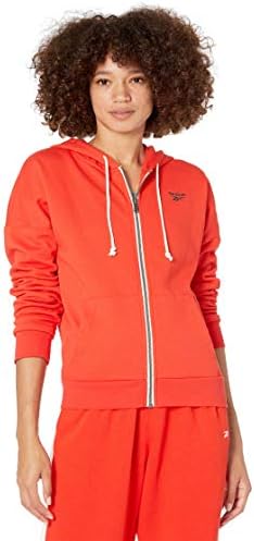 Reebok feminino Fundials Fleece Full Zip Hooded Top Top