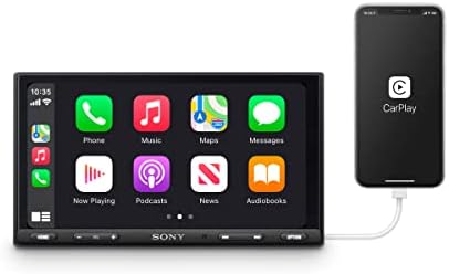 Sony XAV-AX5600 Receptor multimídia de 7 polegadas com Apple CarPlay/Android Auto e HDMI Video Entrada