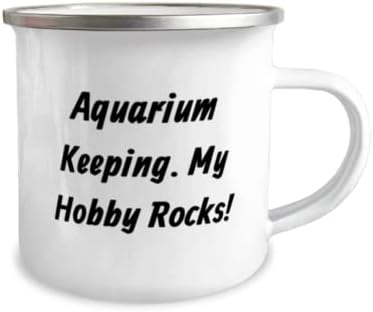 Aquário perfeito para manter presentes, manutenção do aquário. My Hobby Rocks!, Ideia única Holiday Holiday 12oz Camper