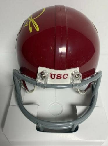 Sam Darnold assinou a USC Trojans Mini -Helmet PSA AJ41876 - Capacetes da faculdade autografados