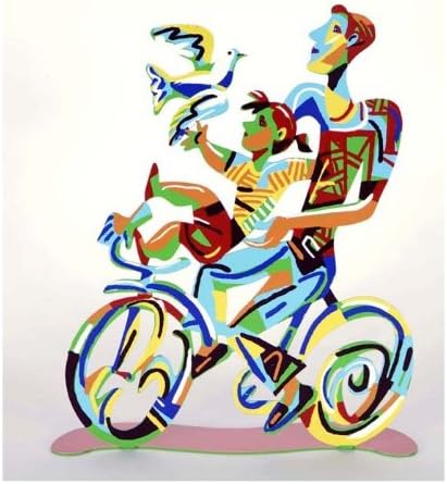 World of Judaica David Gerstein Ride Bike Rider Sculpture