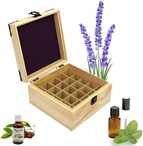 N/A Caixa de armazenamento de madeira Caixa de óleo essencial Caixas de aromaterapia Organizador Exibição de óleo essencial para estojo de armazenamento doméstico