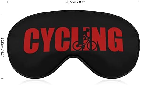 Máscara do sono de ciclismo máscara ocular portátil macia com cinta ajustável para homens mulheres