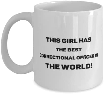 Oficial Correcional Caneca, essa garota tem o melhor oficial correcional do mundo!, Novidade Idéias de presentes únicas