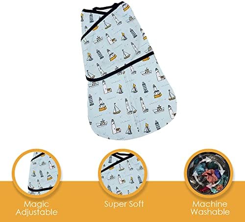 TMP Baby Swaddle para meninos e meninas recém-nascidas de 3 a 18 meses, swaddlers para bebês, cobertor hipoalergênico