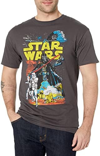 T-shirt de batalha galáctica masculina de Guerra nas Estrelas