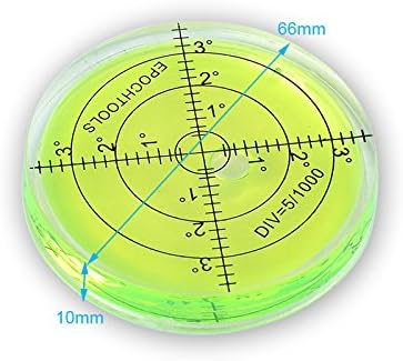 Nível de bolha circular, nível do nível do espírito de bolha redonda Medição Instruments Ferramenta Ferramenta Universal