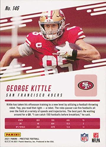 2021 Panini Prestige #146 George Kittle São Francisco 49ers NFL Futebol Card de Futebol NFL em condição bruta