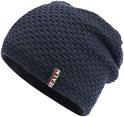 Chapéu de gorro de malha na moda para mulheres grossas de caveira acrílica quente tampa de esqui de inverno de malha