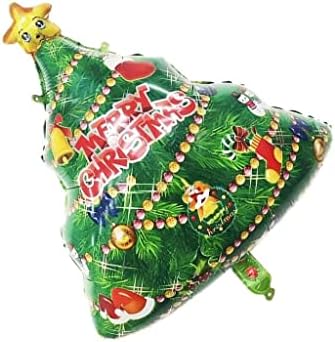 Balão de árvore de Natal Pulabo Big Papai Noel Claus Alumínio Balão de Balão de Neves de Christmas Decoração de Alumínio Balloon Balloons