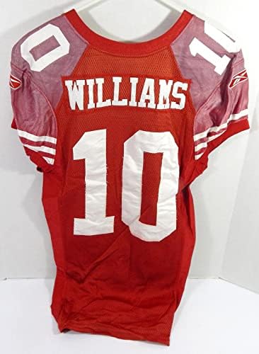 2011 San Francisco 49ers Kyle Williams #10 Jogo emitido Red Jersey 42 DP41210 - Jerseys de jogo NFL não assinado