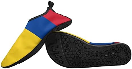 Bandeira colombiana Sapatos esportivos de água rápida para a praia Surf Water Slip-On Slip-On Aqua meias para homens