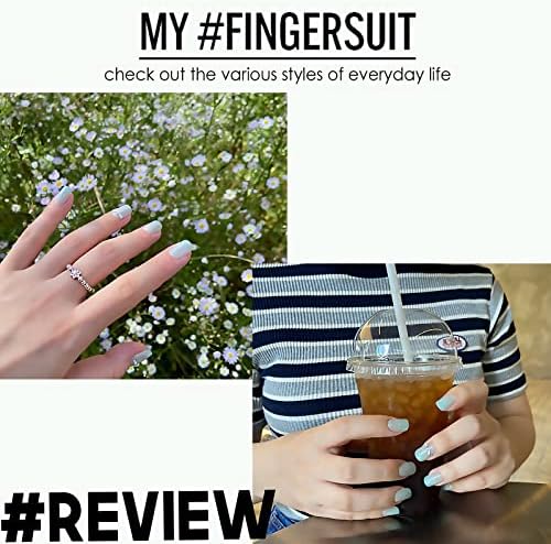 Caixão de Finger Suit de traje de dedo 40pcs, unhas falsas quadradas para mulheres projetadas para os dedos, as unhas falsas mais altas