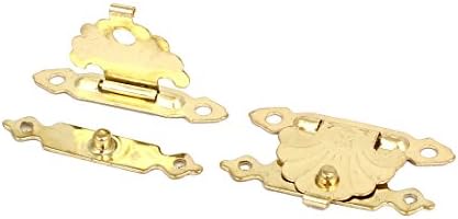 Aexit Jewelry Box Cabinet Hardware Caixa de hardware Hasp Catch Lock Tone dourado trava 38x24x3mm 10pcs