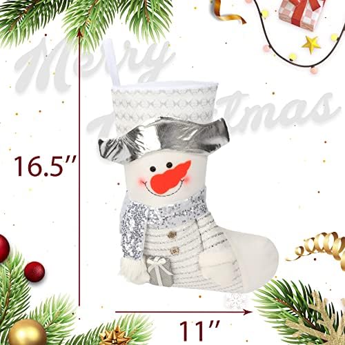 Meias de Natal de Cutey 19 Conjunto de 3 Papai Noel Snowman Rena