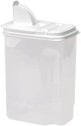 Buddeez Farinha e recipiente de açúcar - 4 quart All Organização de cozinha e unidade de armazenamento, recipiente de armazenamento seco para cozinha, grande recipiente de armazenamento de alimentos para organizar sua despensa