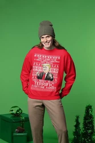 Wild Bobby Grande fantástico Feliz Natal Funnal Donald Trump Xmas Sweater Feio de Natal Sol moletom gráfico unissex