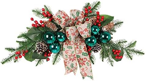 PretyZoom Christmas Berry Ornaments Picks Pines Picks com Glitter Ball e Rustic Ribbon Ornament for Home Christmas Tree Holiday Wall