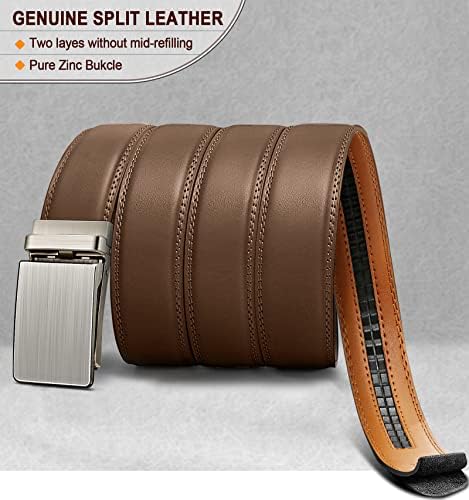 Cinturão masculino Bullant, designer clique em couro genuíno cinto de catraca para homens, tamanho customizado