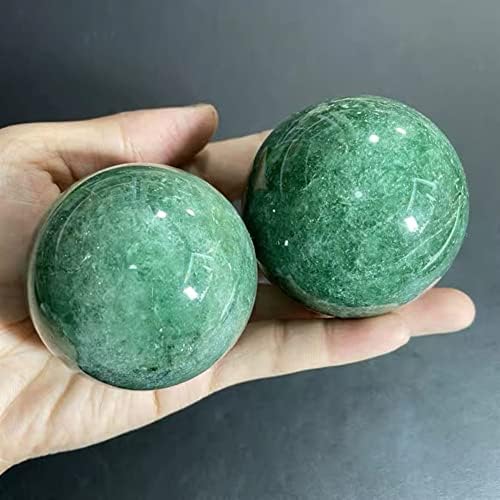 Acinra 1 pedaço de bola de pedra verde Bola de pedra natural decoração da sala de cristal de cristal