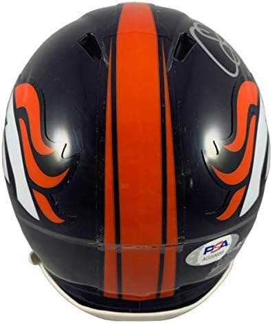 Courtland Sutton autografado assinado Mini capacete Denver Broncos PSA COA