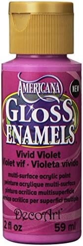 Decoart Americana Gloss esmalte tinta, 2 onças, Vivid Violet