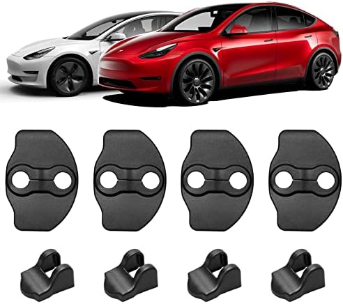 Basenor Tesla Modelo 3 Tampa de trava de porta e organizador de suporte de cabo de carregamento Tesla