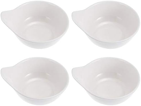 Molho de metal de cabilock xícaras 4pcs molho lateral de plástico prato prato de panela quente tigela imitação de cerâmica molho de
