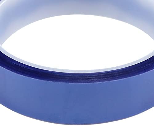 Hevstil 2 rolos 0,8 polegadas x 108 pés fita térmica azul para sublimação fita de alta temperatura longa para prensa de calor, fita