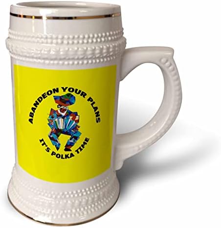 3drose abandone seus planos seu tempo de polka time dança viciada em dança - 22oz de caneca