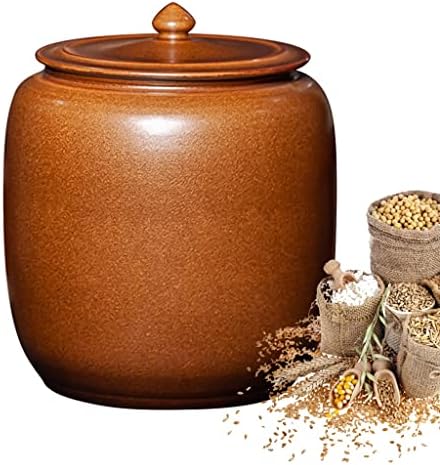 Dispensador de grãos, cilindro de arroz cerâmico com tampa, cozinha e despensa hermética, armazenamento de alimentos