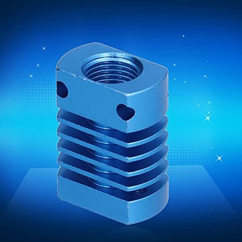 Bloco de dissipação de calor da impressora, acessórios de impressão 3D azul duráveis ​​para impressoras portáteis Radador de dissipação de calor para Ender -3 para série CR -10