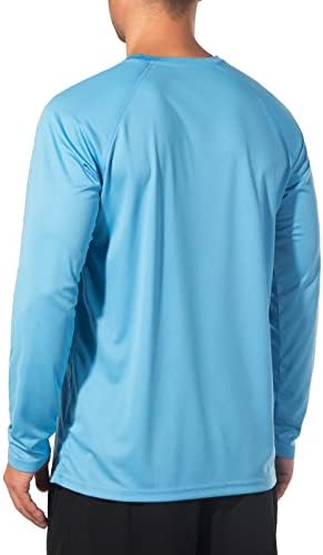 Camisas de manga longa de Keeshine masculino UPF 50+ Proteção solar SPF Caminhadas de pesca ao ar livre