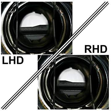 faróis Driver e lateral do lado do passageiro Conjunto do farol Luzes frontais Angel Eyes Anéis Black LHD RHD Faróis compatíveis