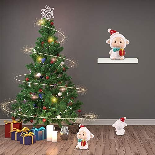 6 PCS Ornamentos duráveis ​​de resina de Natal Mini Micro paisagem decoração de ornamentos de mesa em miniatura decoração de casa