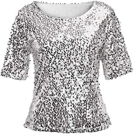 NREALY TOPS lantejous femininas de moda Sparkle coctail festa casual top top tops camisa